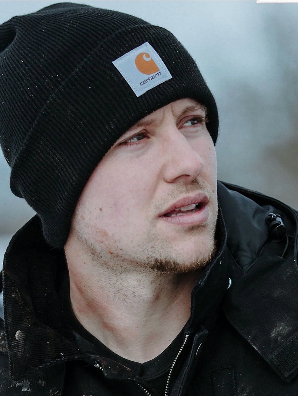 Carhartt Black Rib Knit Cuffed Beanie